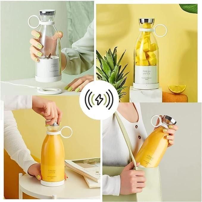 Portable Mixer Bottle – Shaker Cup with Built-in Blender for Smoothies, Protein & Supplements